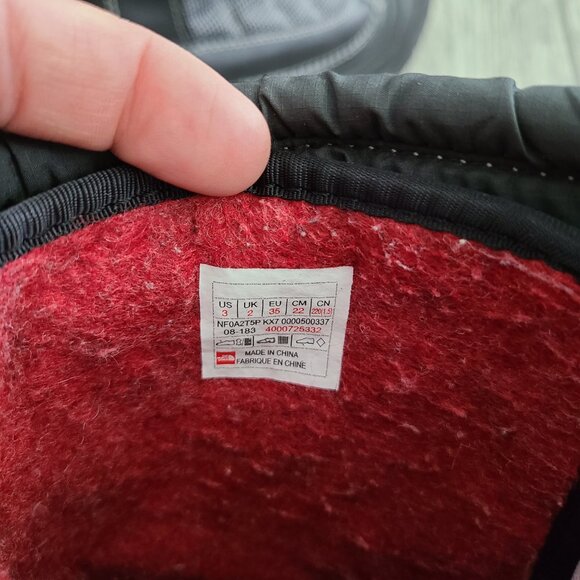 Winter Snow Boots The North Face Youth size 3 Waterproof Thermalfelt Insulation - Picture 11 of 12